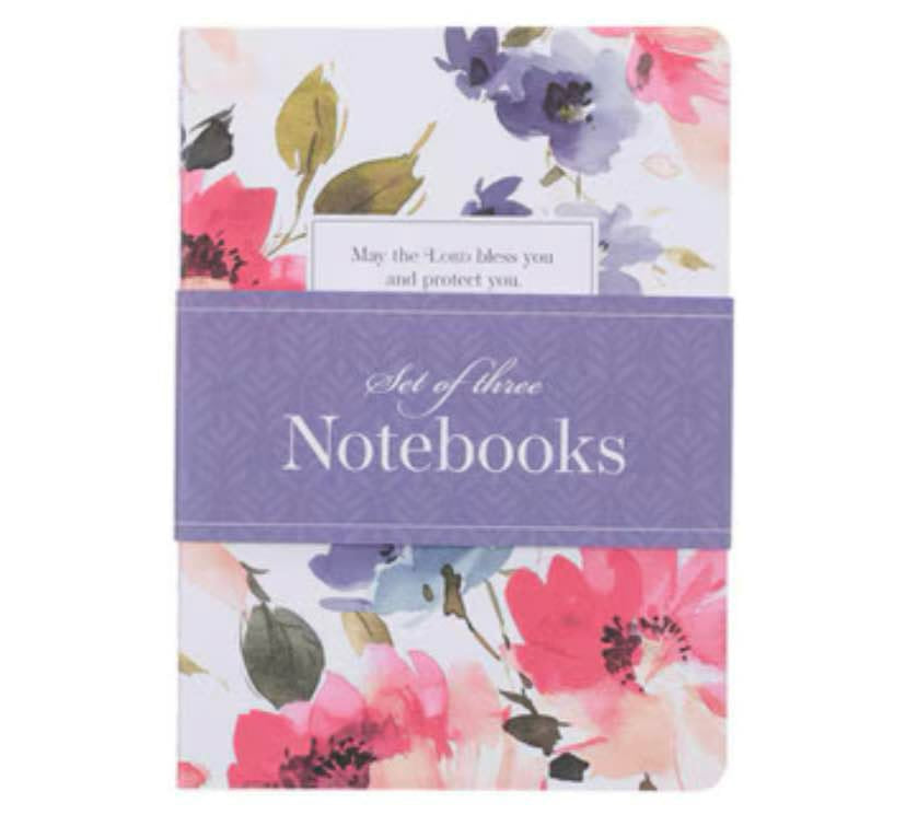 Bless & Protect You Floral Large Notebooks