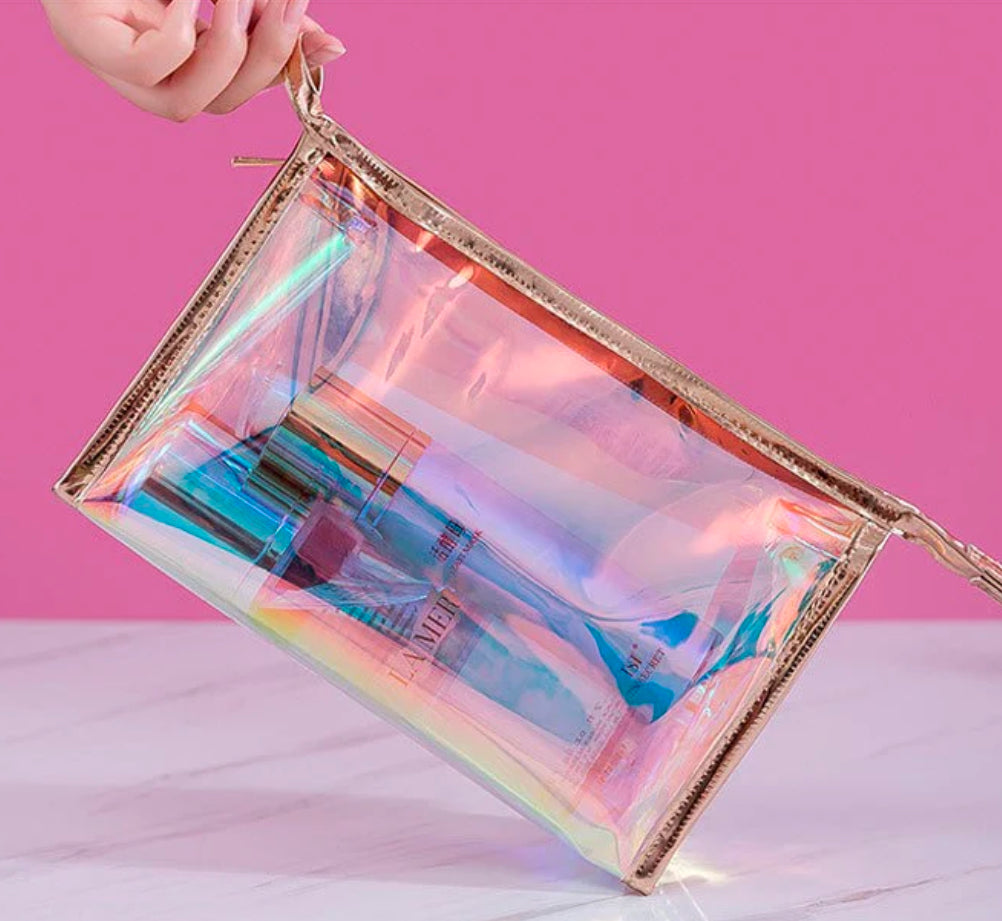 Laser Colourful Transparent Makeup Storage Bag