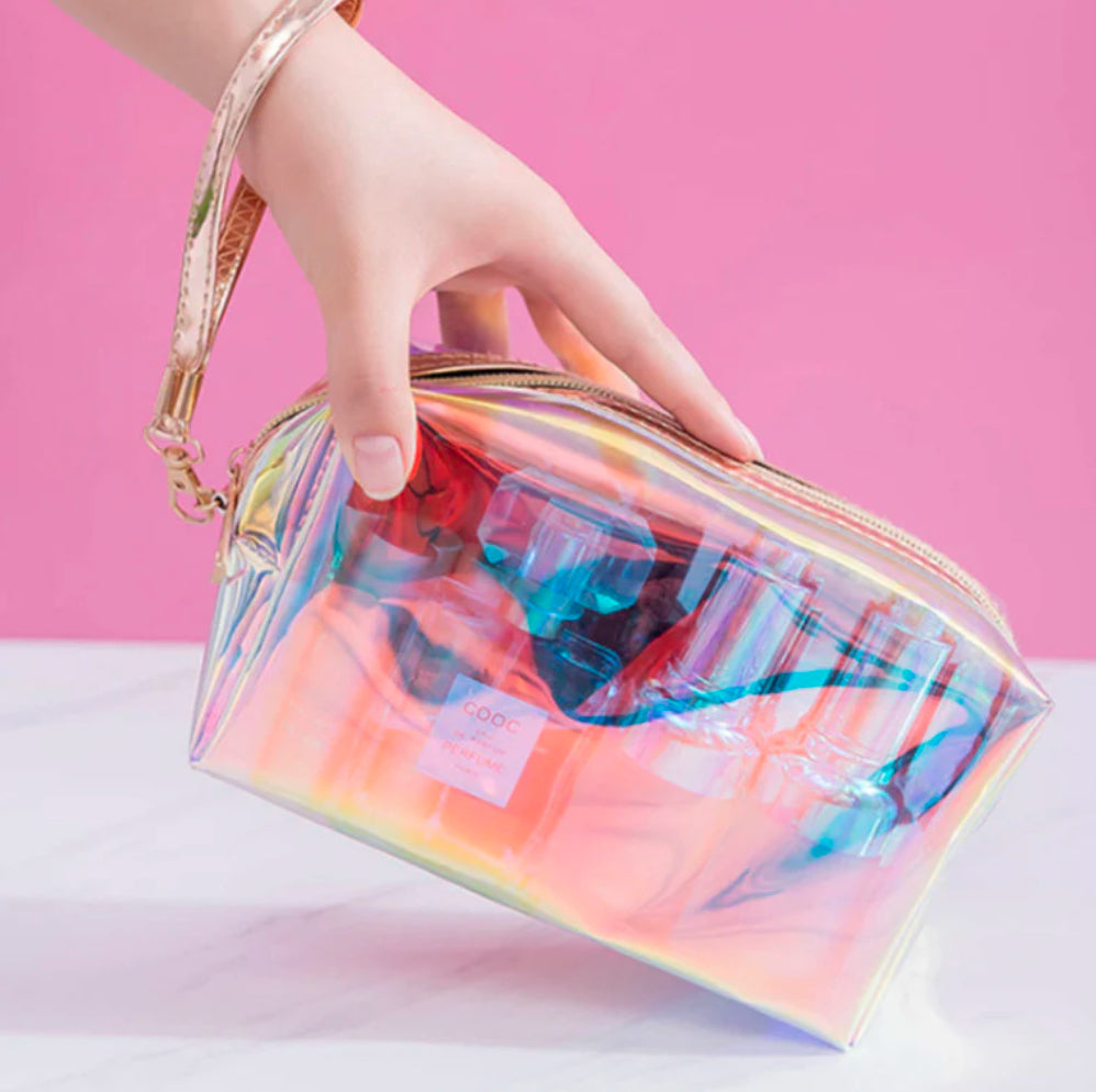 Laser Colourful Transparent Makeup Storage Bag