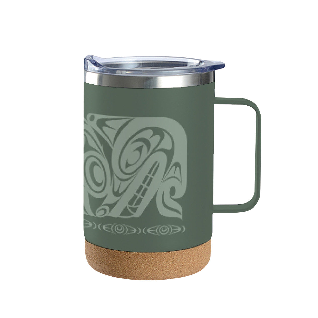 Cork Base Travel Mugs With Handle-16oz