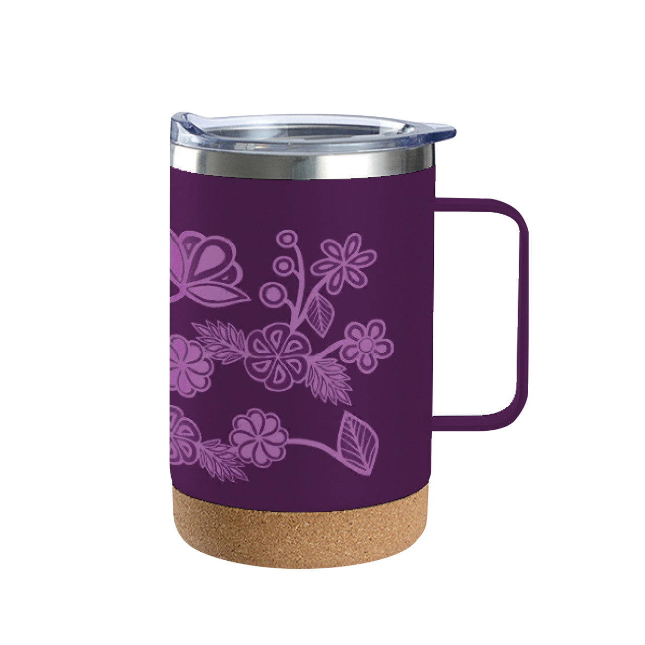 Cork Base Travel Mugs With Handle-16oz