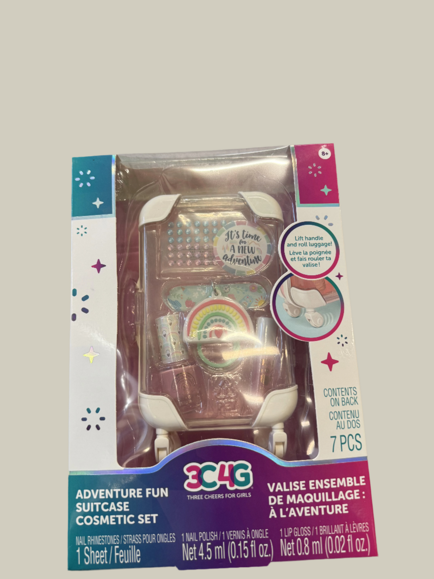 3C4G Adventure Fun Suitcase Cosmetic Set