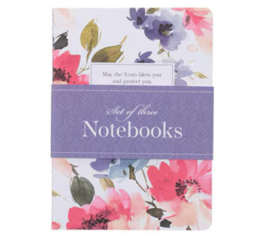 Bless & Protect You Floral Large Notebooks