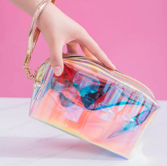 Laser Colourful Transparent Makeup Storage Bag