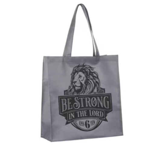 Be Strong in the Lord Reusable Non-woven Shopping Bag - Ephesians 6:10