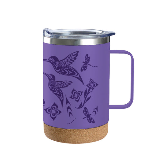 Cork Base Travel Mugs With Handle-16oz