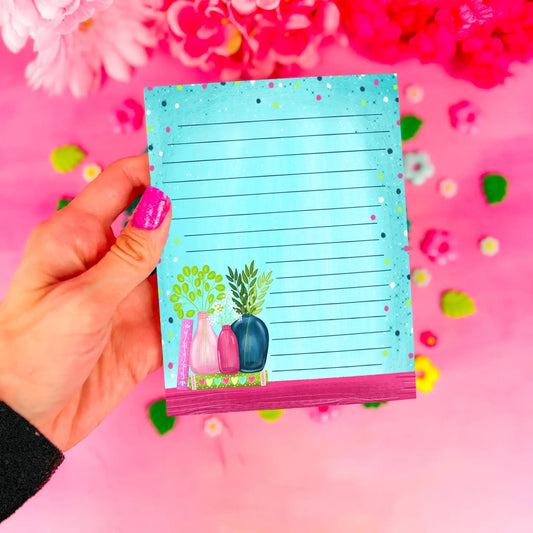 Botanical Book Stack Notepad