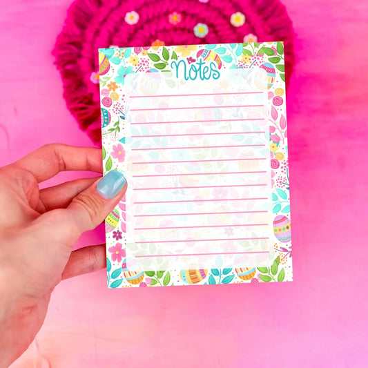 Floral Easter Egg Notepad
