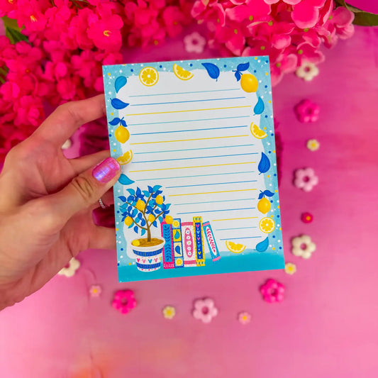 Lemon Book Stack Notepad